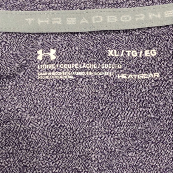 Under Armour. Threadborne. Loose. Heatgear. V-neck. XL. Washington Huskies. - Picture 4 of 7